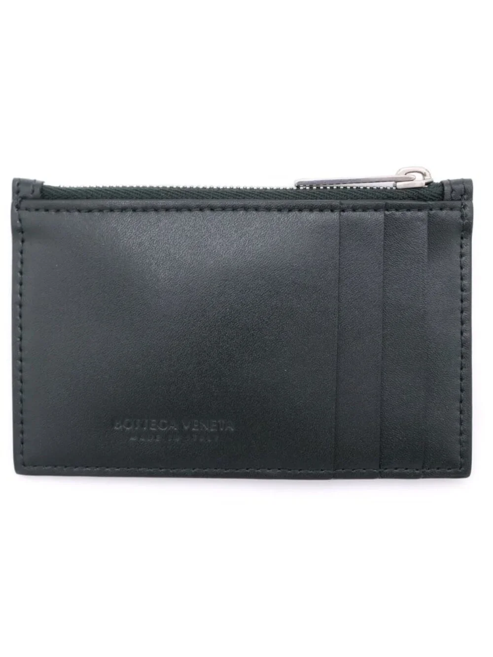 Bottega Veneta Maxi Intrecciato Fragment Case Coin Charcoal